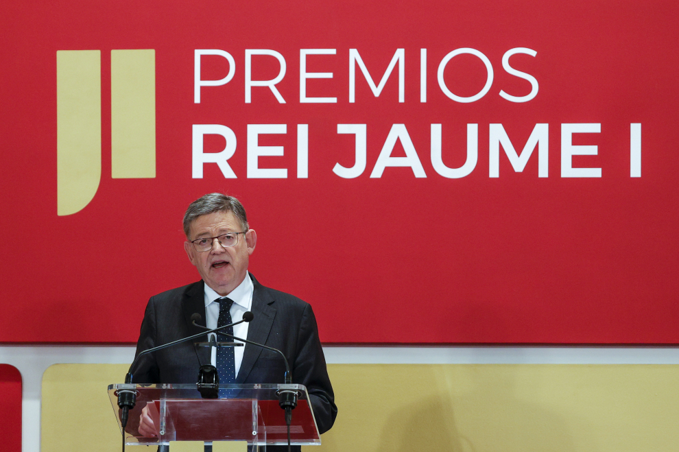 Ximo Puig en la entrega de Premios Rei Jaume I.