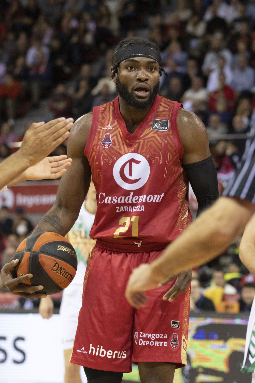 Partido del Casademont Zaragoza contra el Bilbao Basket