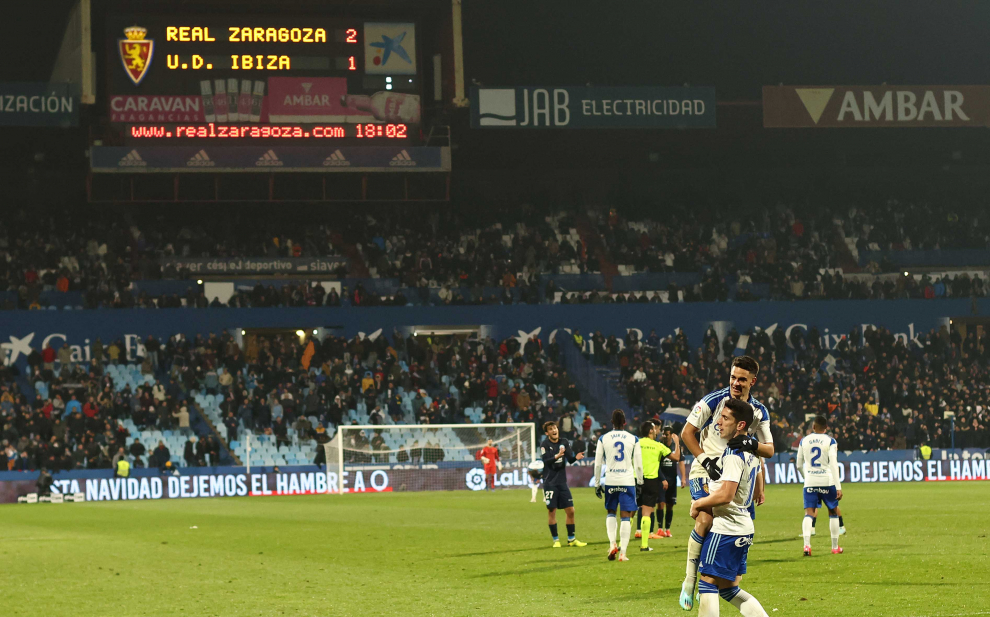 Foto del partido Real Zaragoza-Ibiza, jornada 18 de Segunda División, en La Romareda