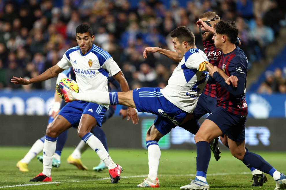 Imágenes del derbi aragonés: Real Zaragoza-SD Huesca.