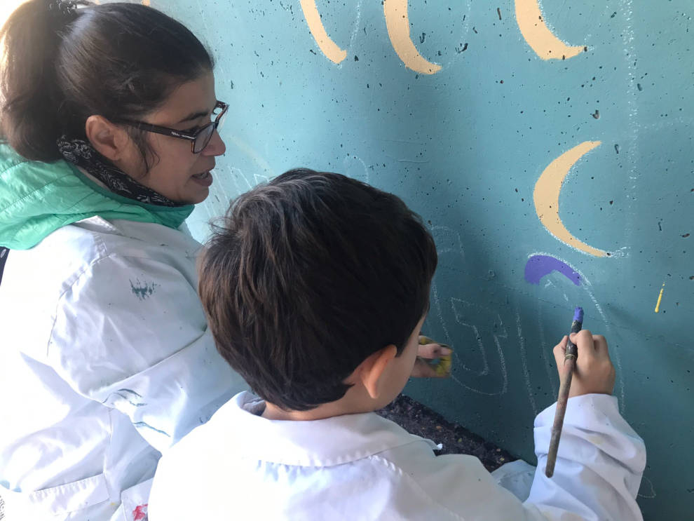 Arcadia y el colegio público oscense Pedro J. Rubio colaboran en un proyecto artístico.