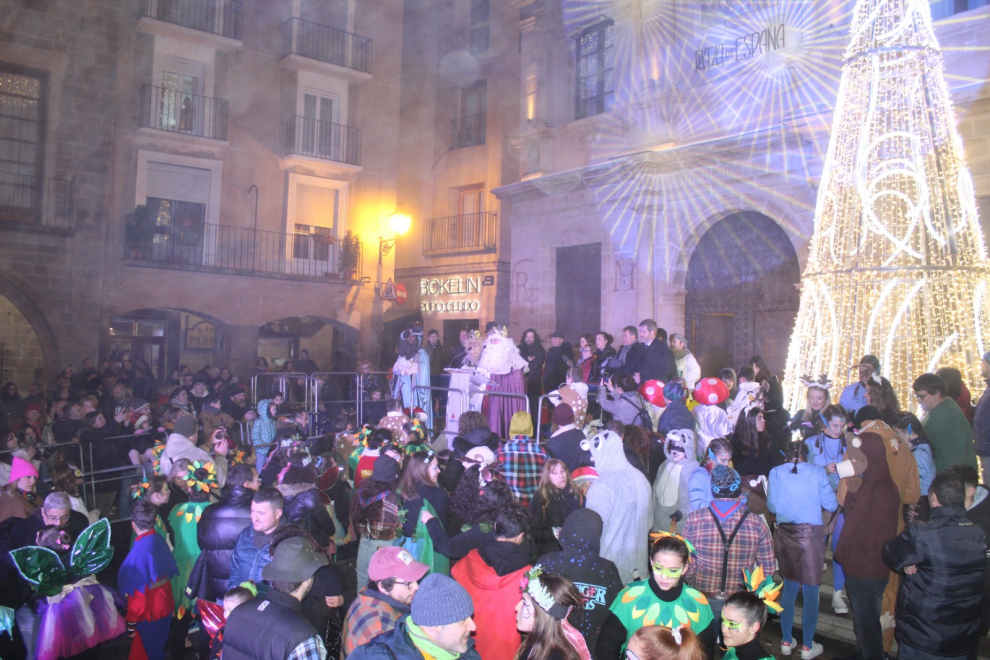 Cabalgata de los Reyes Magos en Alcañiz.