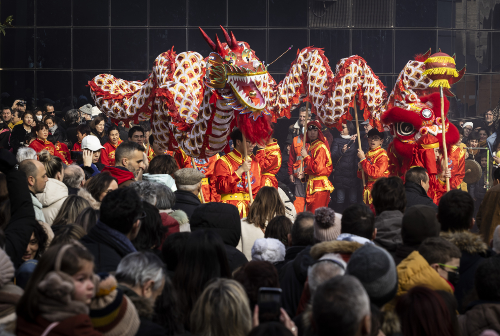 Fotos Colorido Desfile En Zaragoza Para Celebrar El A O Nuevo Chino Im Genes