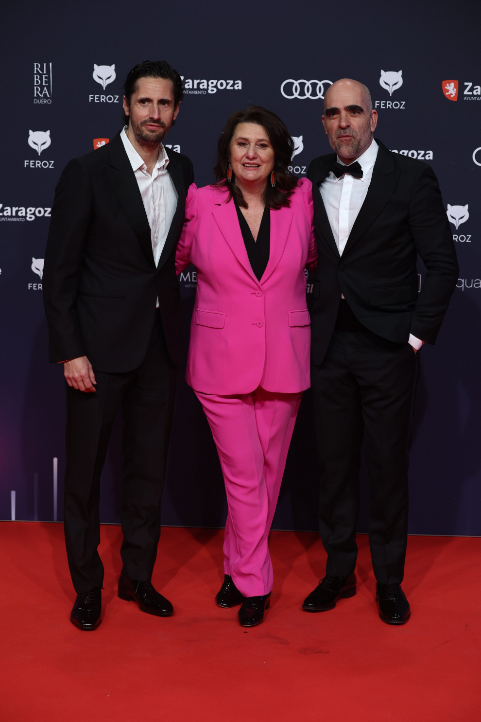 Juan Diego Botto, Adelfa Cano y Luis Tosar, de 'En los márgenes'.