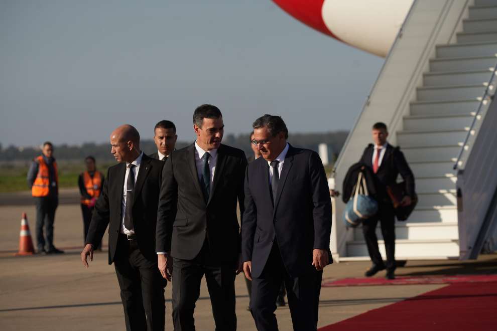 Fotos de la visita de Pedro Sánchez y otros ministros a Rabat, Marruecos