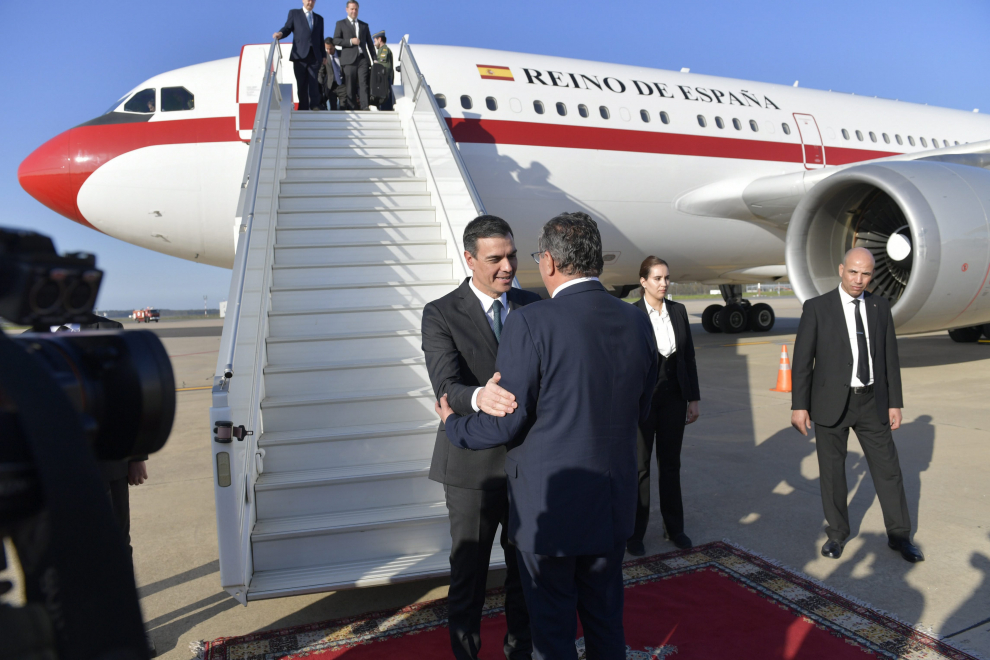 Fotos de la visita de Pedro Sánchez y otros ministros a Rabat, Marruecos