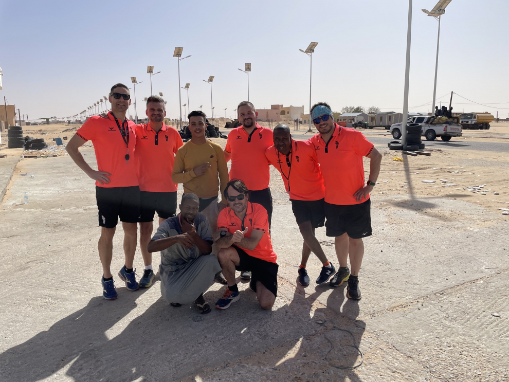 Los aragoneses de 100 Pies, durante su viaje a Senegal.
