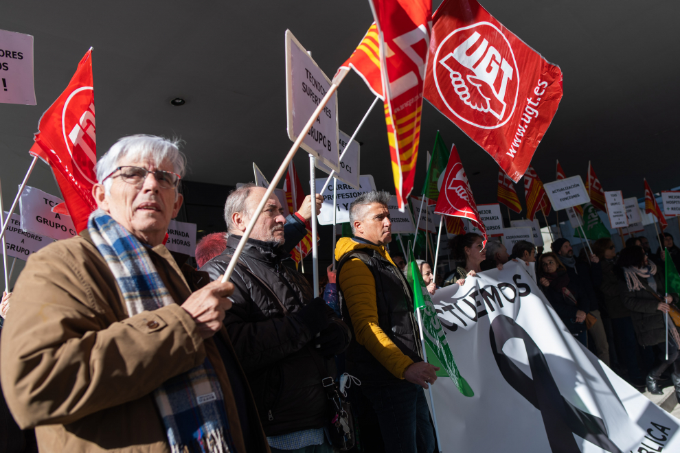Concentración en Zaragoza por la mejora de la Sanidad en Aragón