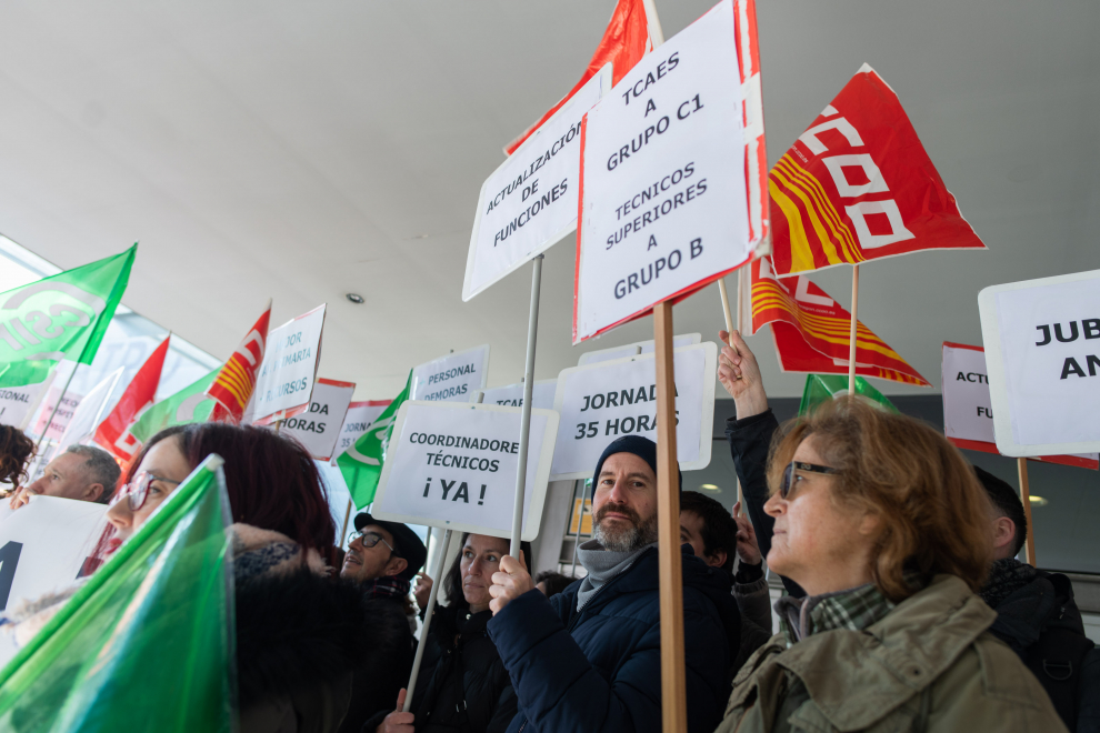 Concentración en Zaragoza por la mejora de la Sanidad en Aragón