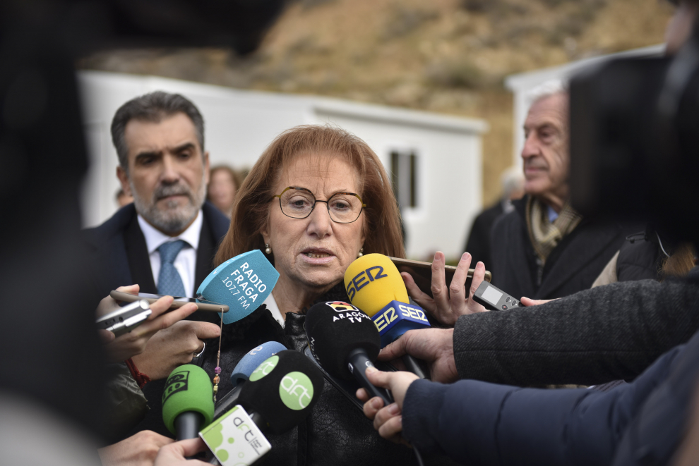 La reina emérita ha inaugurado un complejo de viviendas para temporeros