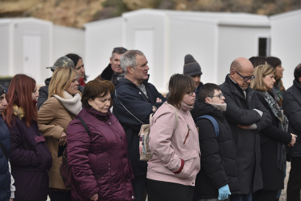 La reina emérita ha inaugurado un complejo de viviendas para temporeros