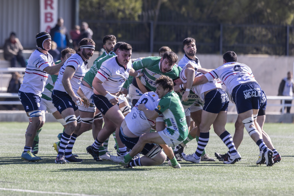 El partido de rugby del Fénix, en el CDM David Cañada, ha contado con un gran ambiente este domingo.