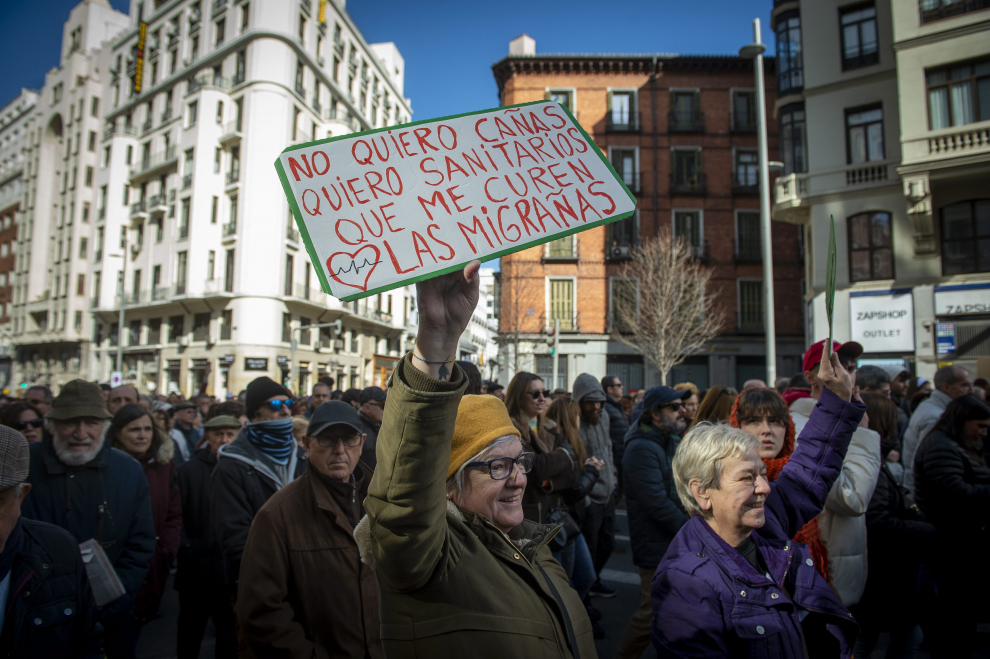 Fotos De La Manifestación En Madrid Por La Sanidad Pública Imágenes 2008