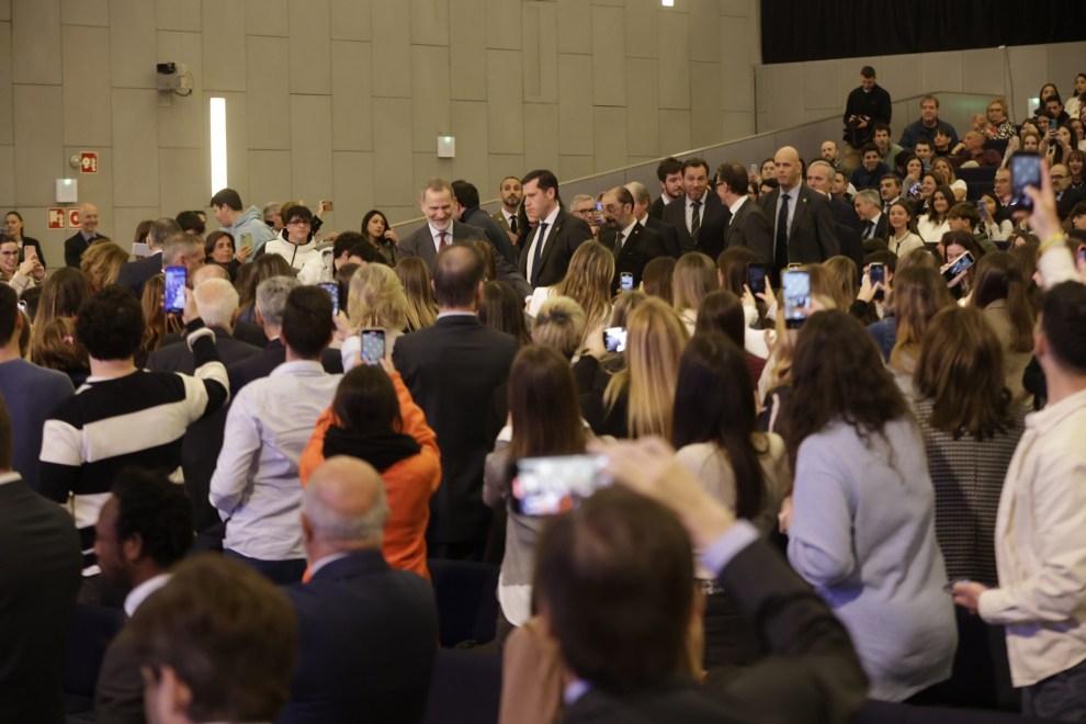 El Rey preside la inauguración oficial del Tour del Talento en el Palacio de Congresos, donde se da a conocer el Premio Social de la Fundación Princesa de Gerona.