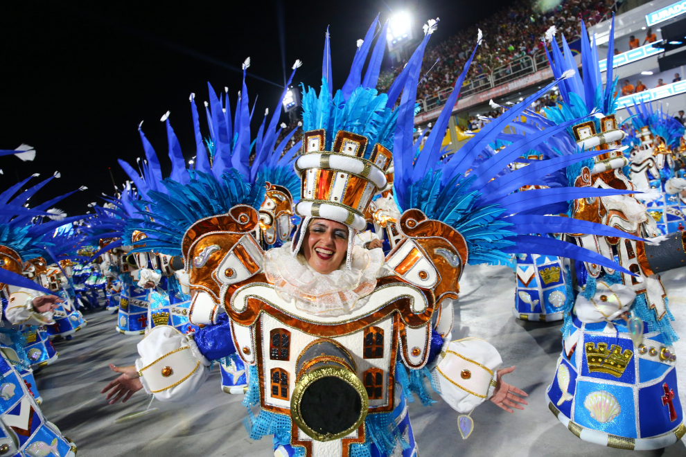 Las fiestas de carnaval, que paralizan Brasil durante cinco días, tienen su epicentro en Río de Janeiro.