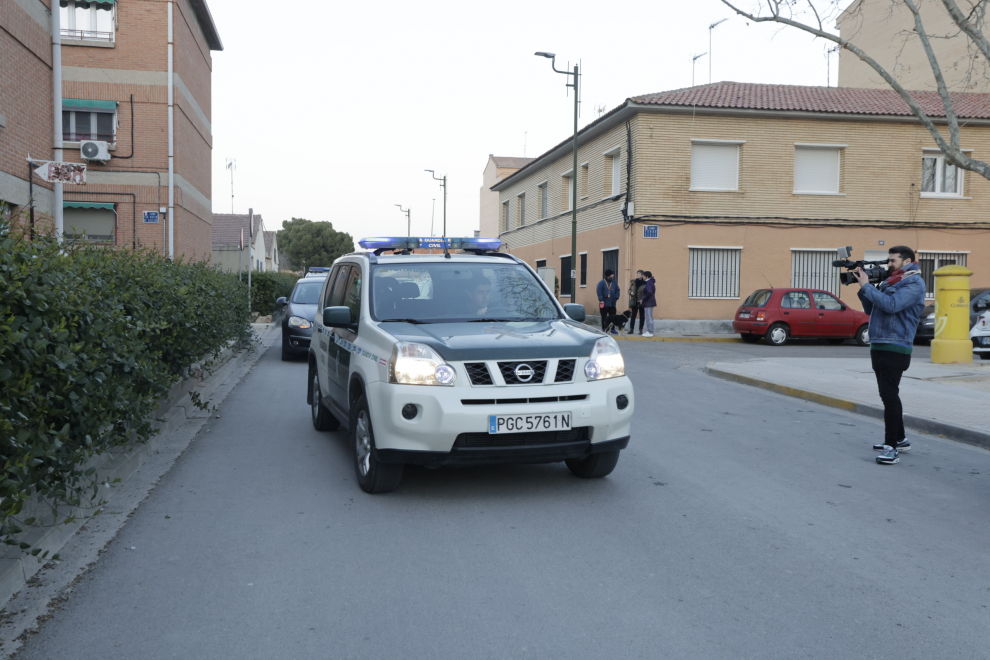 Foto de lugar del asesinato de una mujer en Villanueva de Gállego, un caso de violencia de género