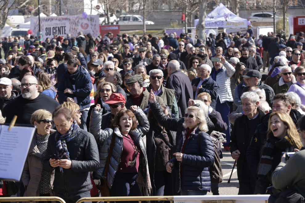 Celebración de la Cincomarzada 2023 en Zaragoza.