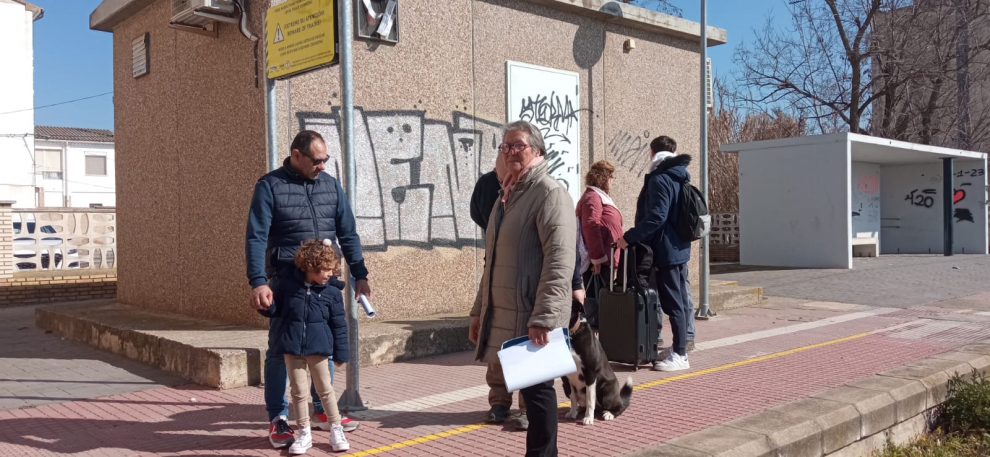 Nueva concentración en Grañén para exigir la conexión ferroviaria con Lérida.