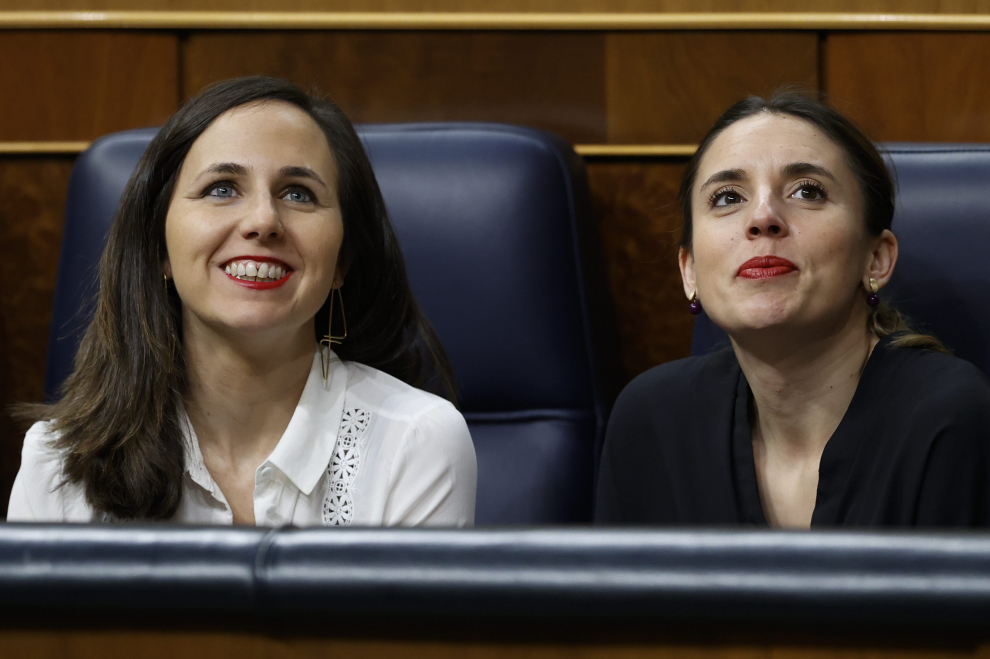 Tenso debate en el Congreso antes de votar la reforma de la ley del 'solo sí es sí'.
