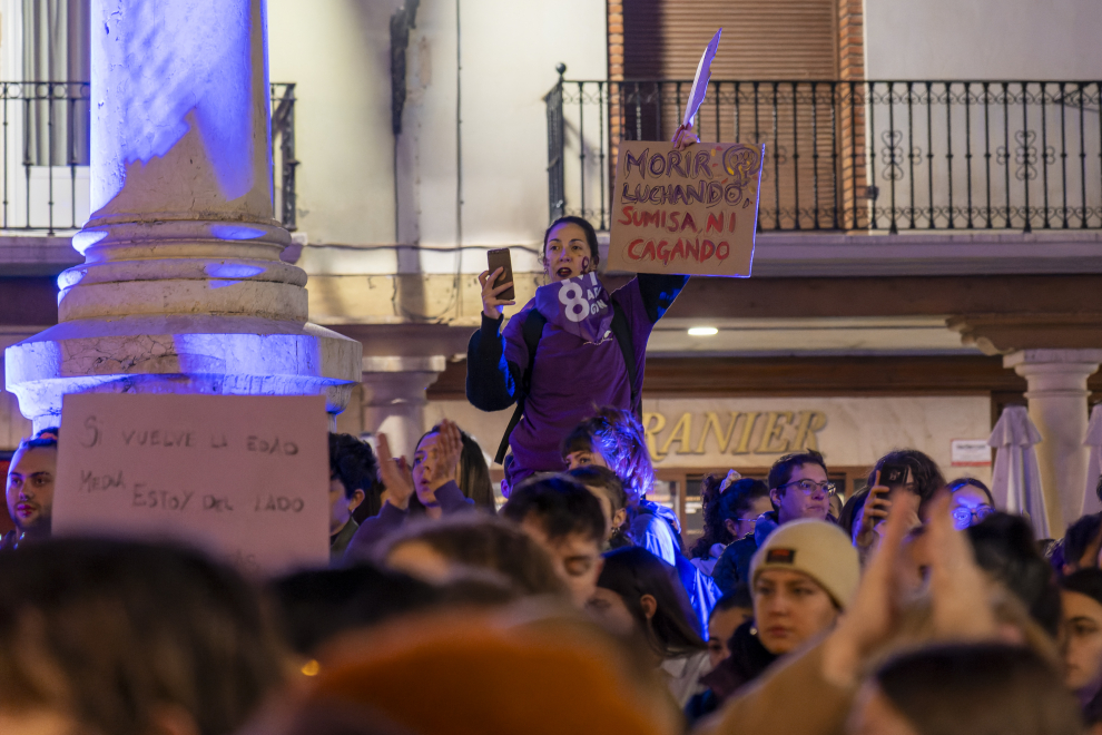Manifestacion del dia de la mujer 8M en Teruel. foto Antonio garcia_bykofoto_2. 08_03_23[[[FOTOGRAFOS]]]