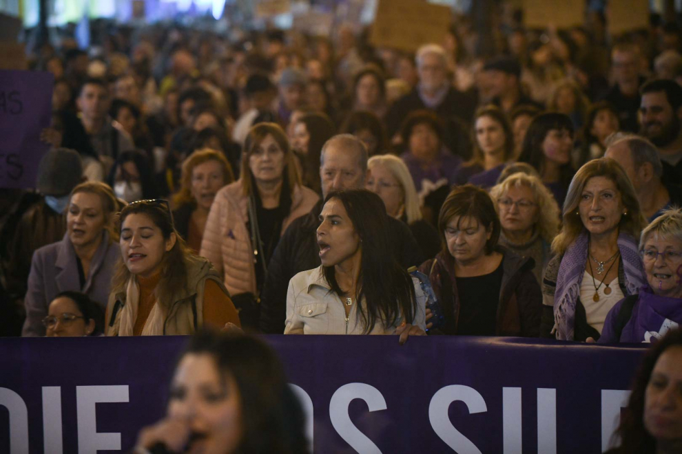 Manifestación en Zaragoza por el 8M Día Internacional de la Muje