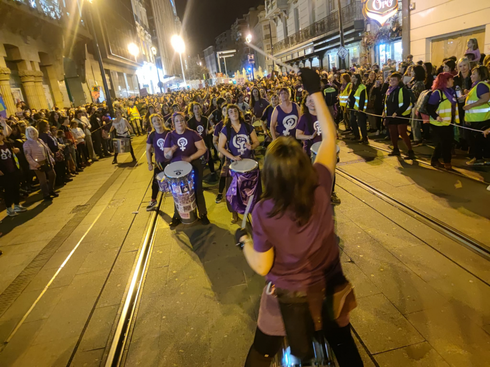 Manifestación en Zaragoza por el 8M Día Internacional de la Mujer