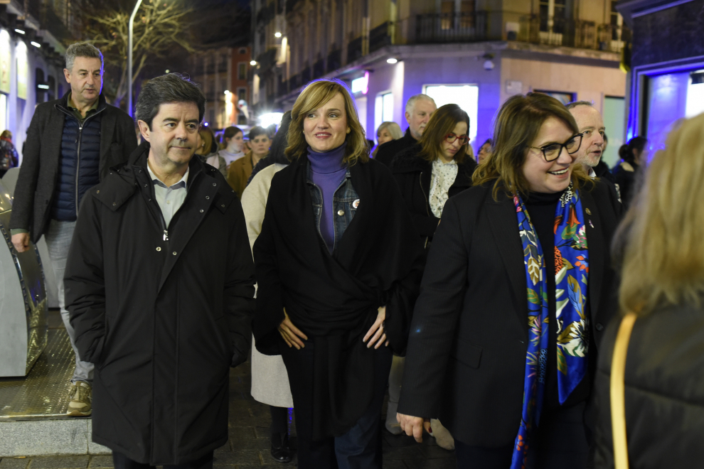 Manifestación por el 8M, Día de la Mujer, en Huesca