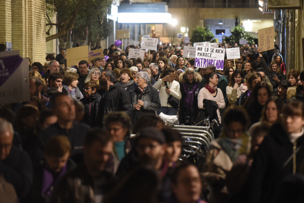 Fotos De La Manifestación Por El 8M, Día De La Mujer, En Huesca