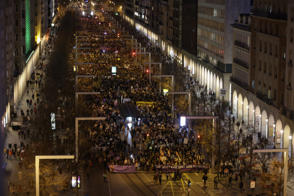 Manifestación por el 8M en Zaragoza