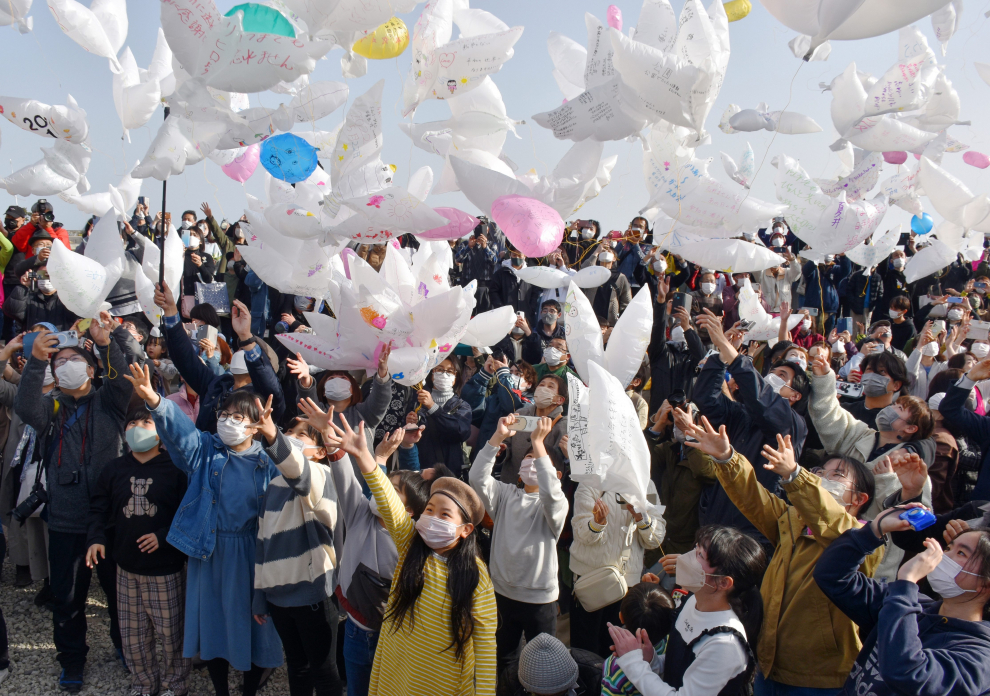 Foto del 12º aniversario del tsunami en Fukushima (Japón)