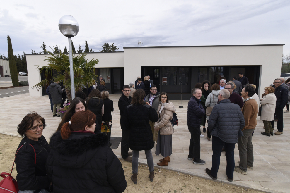 Inauguación de las nuevas viviendas individuales de Valentia para discapacitados intelectuales con trastornos conductuales en el Centro Manuel Artero de Huesca.