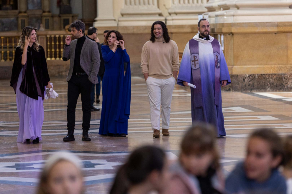 Fotos del musical 'Vía Crucis' en el Pilar, que este viernes ha comenzado sus representaciones