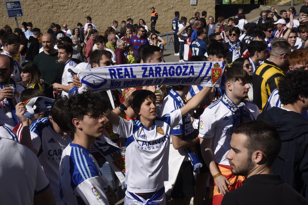 El Huesca se ha concentrado en las horas previas al partido en el Hotel Pedro I.