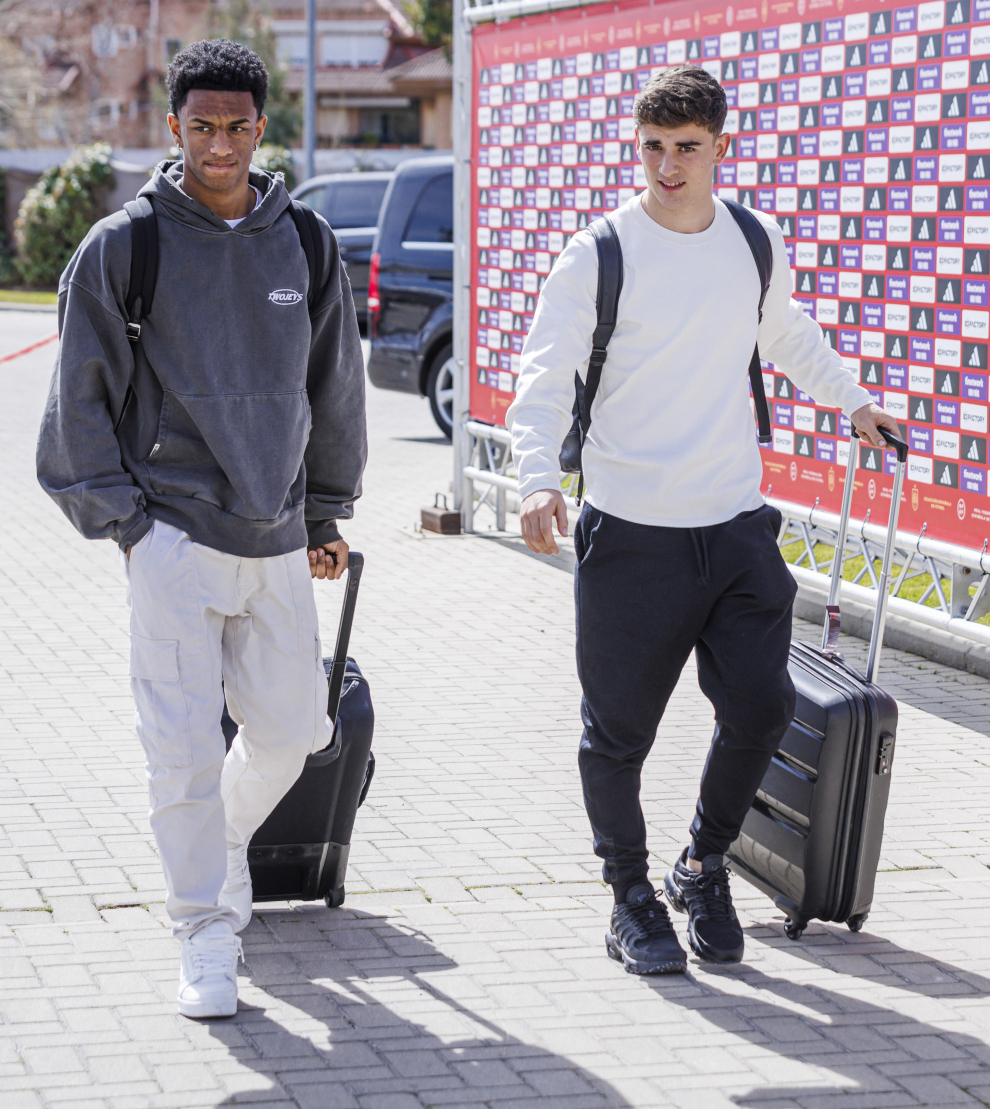 Concentración selección nacional en la Ciudad del Fútbol en Las Rozas