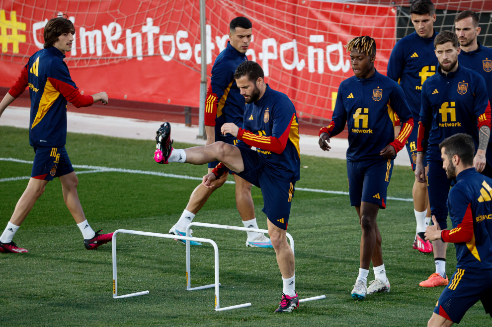 Primer entrenamiento de la selección española con Luis de la Fuente al mando