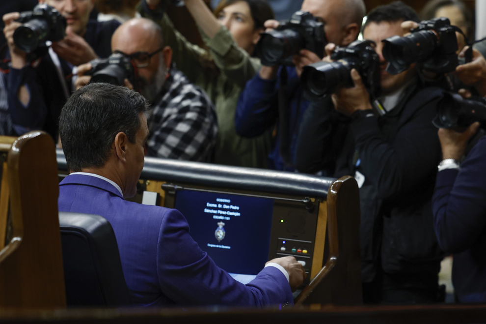 El Congreso debate la moción de censura de Vox contra Pedro Sánchez.