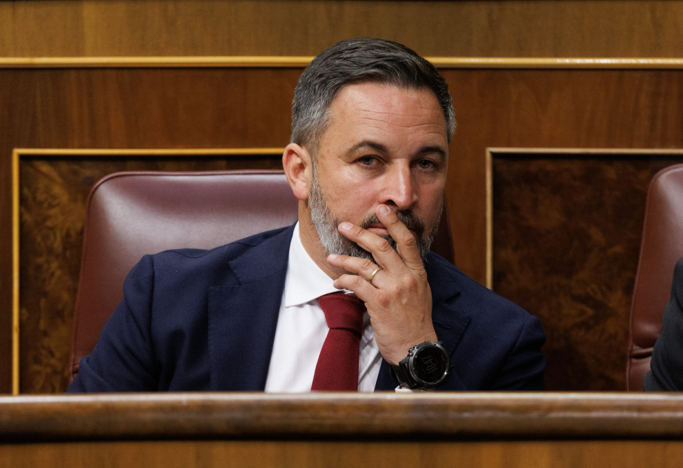 Segundo día de la moción de censura de Vox contra Pedro Sánchez: Abascal.