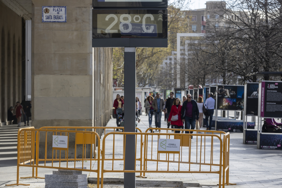 Zaragoza roza los 30ºC en los primeros días de la primavera