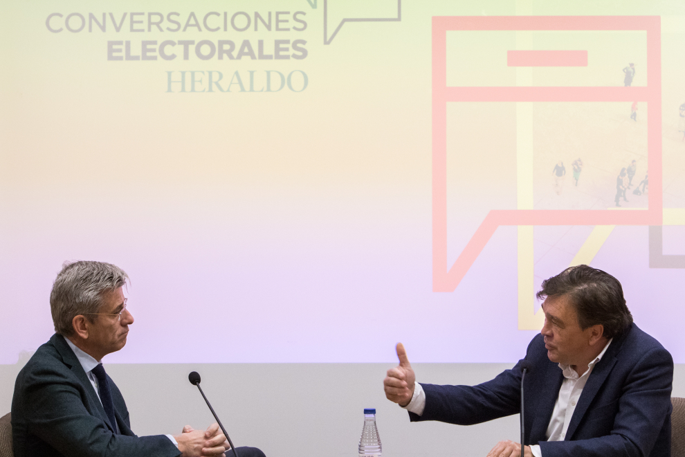 Conversaciones electorales HERALDO: Tomás Guitarte, en la Cámara de Comercio de Teruel