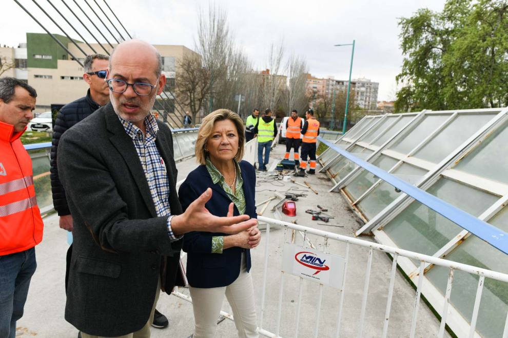 Comienza la reparación de la pasarela del voluntariado