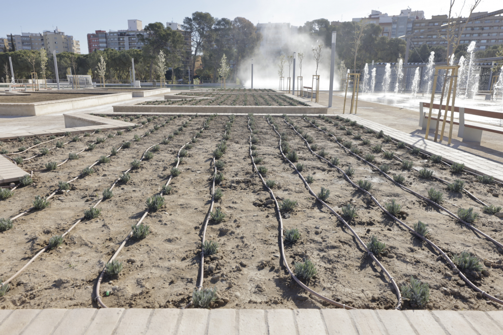 Inauguración de la ampliación del parque Pignatelli en los antiguos depósitos de Torrero