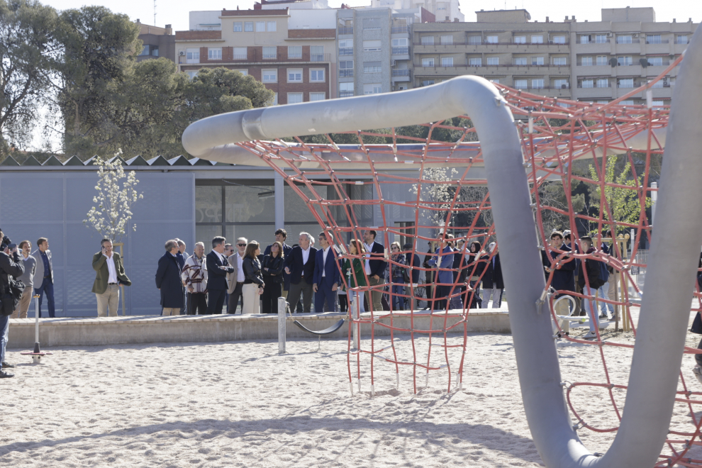 Inauguración de la ampliación del parque Pignatelli en los antiguos depósitos de Torrero
