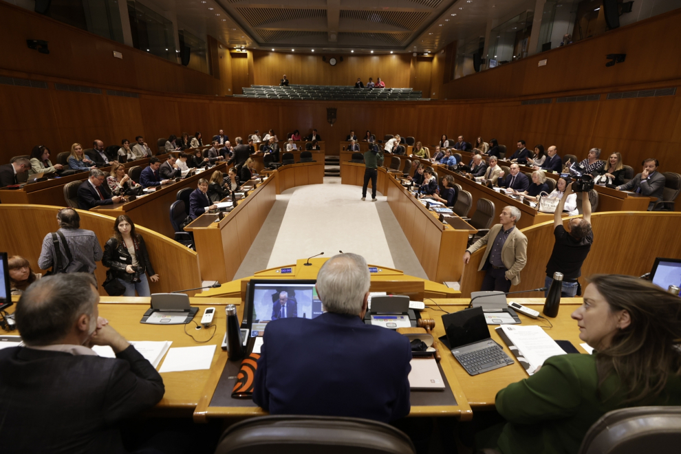 Último pleno de la legislatura en las Cortes de Aragón.