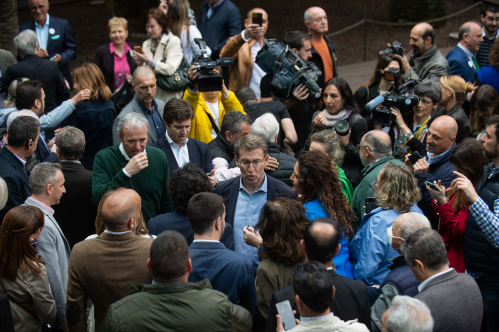 Acto de Feijóo en Zaragoza.