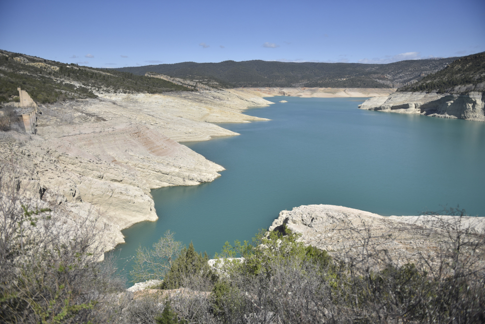 Canelles, en el río Noguera-Ribagorzana, se encuentra al 20% de su capacidad, sin posibilidad de su uso para la navegación.