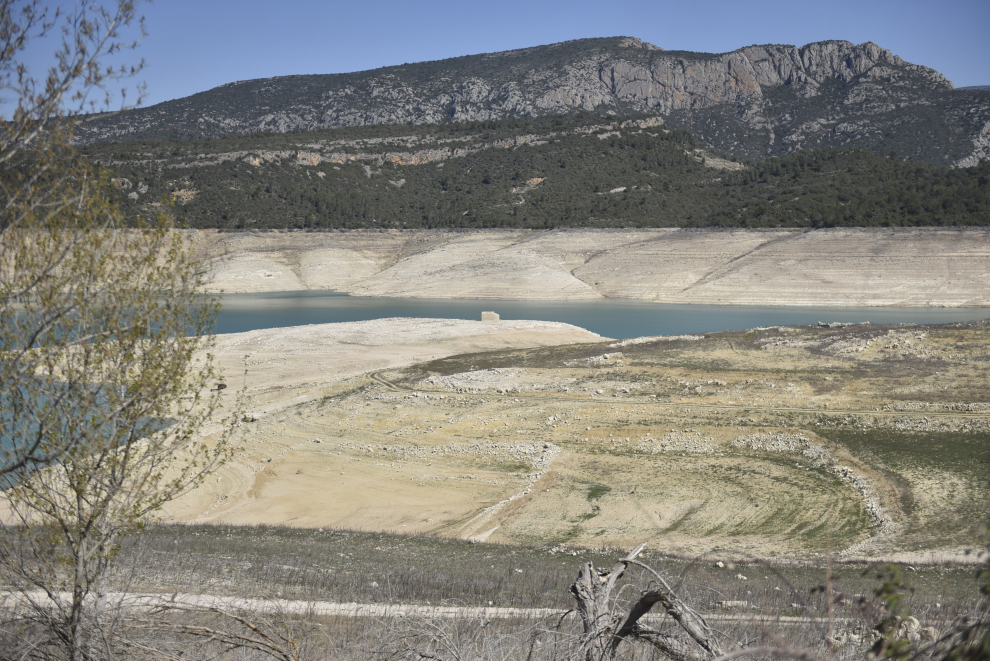 Canelles, en el río Noguera-Ribagorzana, se encuentra al 20% de su capacidad, sin posibilidad de su uso para la navegación.