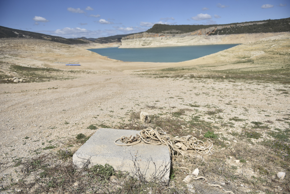 Canelles, en el río Noguera-Ribagorzana, se encuentra al 20% de su capacidad, sin posibilidad de su uso para la navegación.