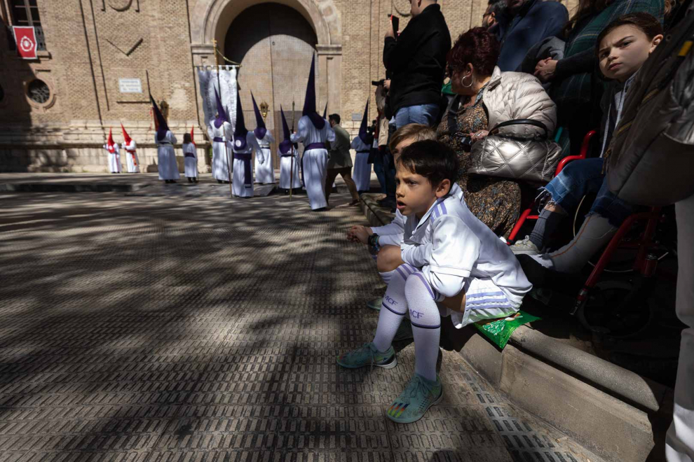 Procesión de la Verónica el Jueves Santo en Zaragoza