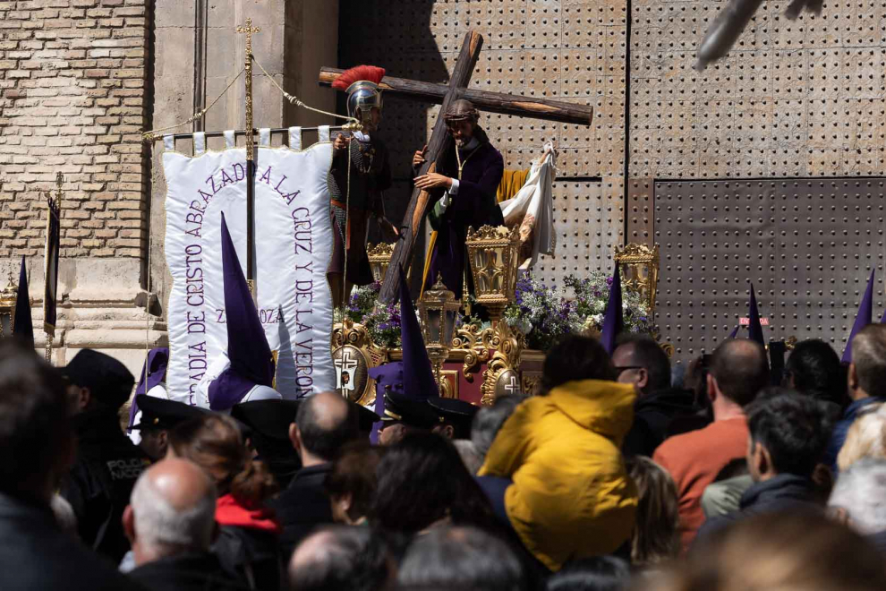 Procesión de la Verónica el Jueves Santo en Zaragoza