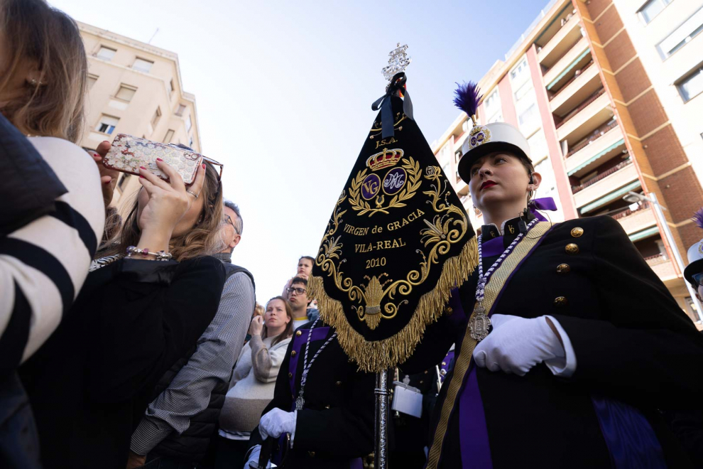 Procesión titular de la Eucaristía en Zaragoza.